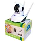 Camera Ip 3 Antenas Wifi Audio Sem Fio 360 Hd