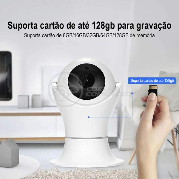 Câmera Ip C360 De Segurança Wifi 2 Antenas Robô Hd 1080p Sem
