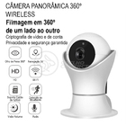 Câmera Ip C360 De Segurança Wifi 2 Antenas Robô Hd 1080p Sem
