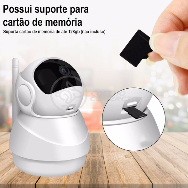 Câmera Ip C360 De Segurança Wifi 2 Antenas Robô Hd 1080p Sem