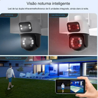 Câmera Ip Externa Segurança Wifi Dupla 2 Em 1 Visão Noturna