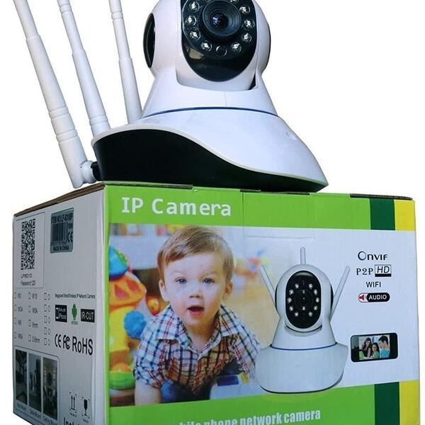 Câmera Ip Onvif Hd Megapixels 3 Antenas