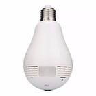 Camera Ip Seguraca Lampada Vr 360 Panoramica Espia Wifi V380