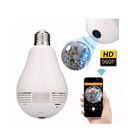 Câmera Ip Segurança Lâmpada 360 Panorâmica Espiã Wifi V380