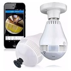 Câmera Ip Segurança Lâmpada Led 360 Panorâmica Vr Cam Wi-fi
