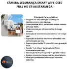 Câmera Segurança Smart Wifi Ip App Icsee Full Hd St-a8 Starme