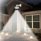 Camera Solar Falsa Luminaria Luz Led 3 Modos Segurança Contro