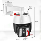 Camera Solar Falsa Luminaria Luz Led 3 Modos Segurança Contro