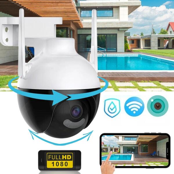 C&acirc;mera Speed Dome Wifi Ptz De 4mp Com Vis&atilde;o Noturna Colorida