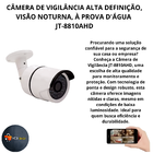 Camera Vigilância Alta Definição Visão Noturna Prova  D' Àgua