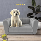 Caminha Casinha Cães Gato Pet Mini Poltrona Meg Veludo Cinza