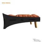 Caminha Catline Pet Para Gato B700 Em Mdf E Veludo Preto Acet