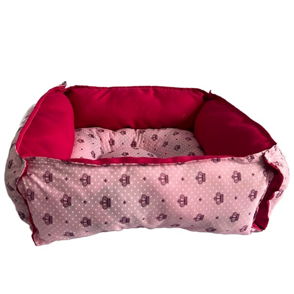 Caminha Coroa Para Cachorro E Gatos Quadrada Fibra Luxo Acolc