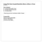 Caminha De Cachorro Azul Estampada Coroa Menino Grande 60cm X