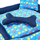 Caminha De Cachorro Azul Médio 60cm X 60cm Com Almofadas + Co