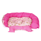 Caminha Para Cachorro E Gatos Oval Fibra Luxo Acolchoada Tama