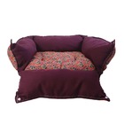 Caminha Para Cachorro E Gatos Quadrada Fibra Luxo Acolchoada