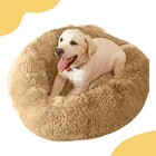 Caminha Para Cachorro E Gatos Redonda Nuvem Veludo Tamanho M
