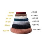 Caminha Para Cachorro E Gatos Redonda Nuvem Veludo Tamanho M