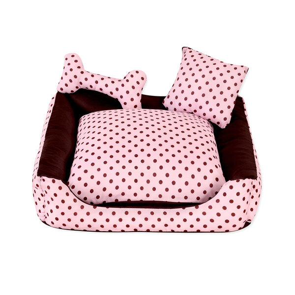 Caminha Para Cachorro Estampada Poá Menina Pequena 40cm X 40c