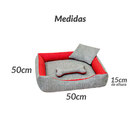 Caminha Para Pet Lisa Clássica Cinza 50cm X 50cm X 15cm Com A