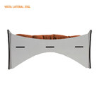 Caminha Pet Cachorro Premium Mdf Champagne Pés Palito Almofad