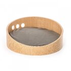 Caminha redonda Atenas Wood4pet Natural/cinza