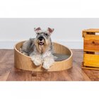 Caminha redonda Atenas Wood4pet Natural/cinza