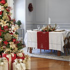 Caminho de Mesa Árvore Vermelho 35x175cm Natal Cromus