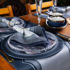 Caminho De Mesa Blue Waves C/ Hidrorrepelência 43x141cm