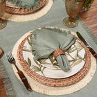 Caminho De Mesa Copa Cia Coloratta Franja 45x170cm Salvia