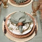 Caminho De Mesa Copa Cia Coloratta Franja 45x170cm Salvia