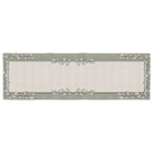 Caminho De Mesa Folhas Verdes C/ Hidrorrepelência 43x141cm