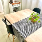 Caminho De Mesa Jacquard Bahamas Preto - 43x140cm