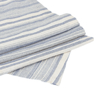 Caminho de Mesa Listrado Algodão Azul Retangular 0,4x1,6m Speciatta