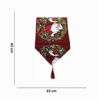 Caminho De Mesa Natalino Colorido Com Papai Noel 33x40 Cm - I