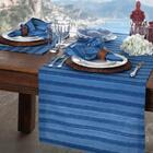 Caminho De Mesa Naturalle Amalfi Azul 50cm X 1,50m