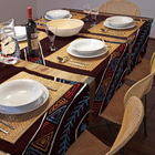 Caminho De Mesa Trilho Estampado Mesa Posta 1,45 X 0,48 J00001