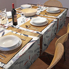 Caminho De Mesa Trilho Estampado Mesa Posta 1,45 X 0,48 J00006