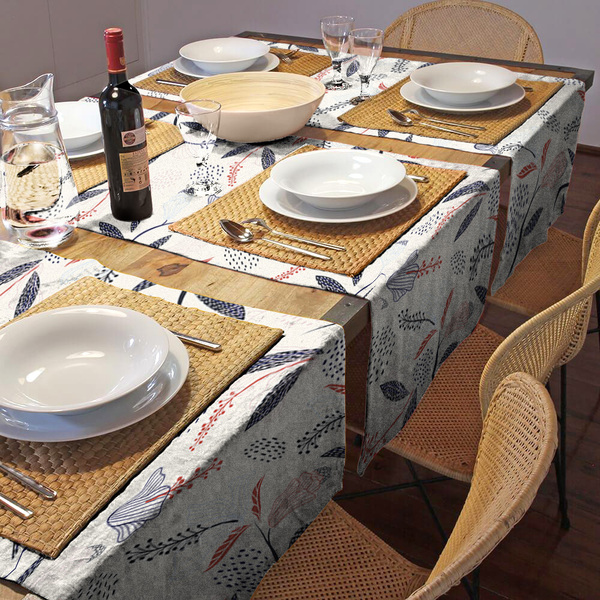 Caminho De Mesa Trilho Estampado Mesa Posta 1,45 X 0,48 J00006