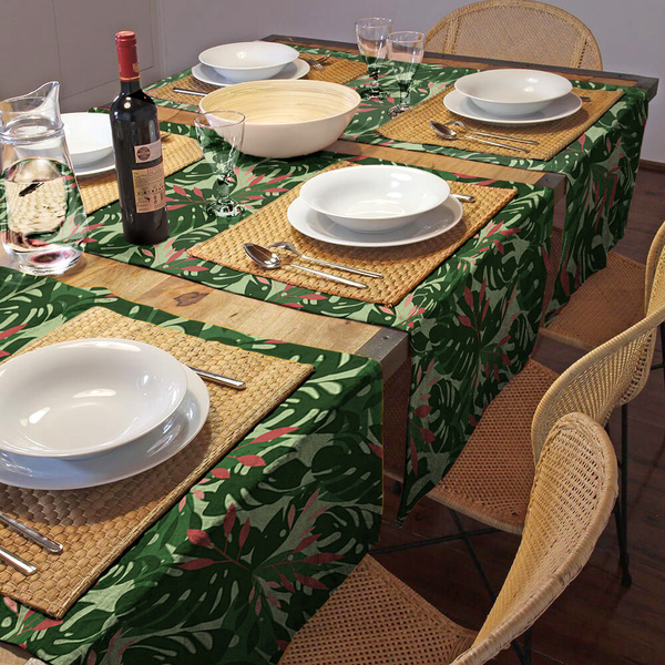 Caminho De Mesa Trilho Estampado Mesa Posta 1,45 X 0,48 J00032