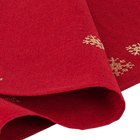 Caminho para Mesa Natalina Clássica Floco de Neve Vermelho e Branco 1,73x3,60m Chromus