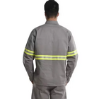 Camisa Profissinal Eletricista Nr10 Manga Longa Faixa Refleti