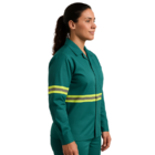 Camisa Profissional Aberta Mangas Longas Faixa Refletiva Site