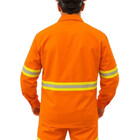 Camisa Profissional Eletricista Nr10 Manga Longa Faixa Reflet