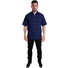 Camisa Tricoline Manga Curta Azul Noite  Gg  Azul Noite