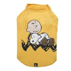 Camiseta Charlie Snoopy Sleeping Amarela Tamanho P