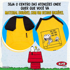 Camiseta Snoopy Hee Hee Amarela Tamanho G