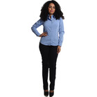 Camisete Tricoline Manga Longa Azul Plácido  Eg  Azul Plácido