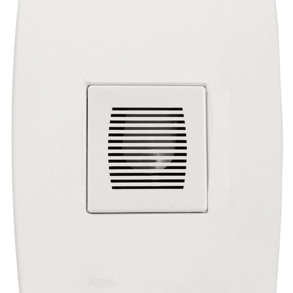 Campainha Cigarra Bivolt 110/240v Linha Pérola Branca Radial